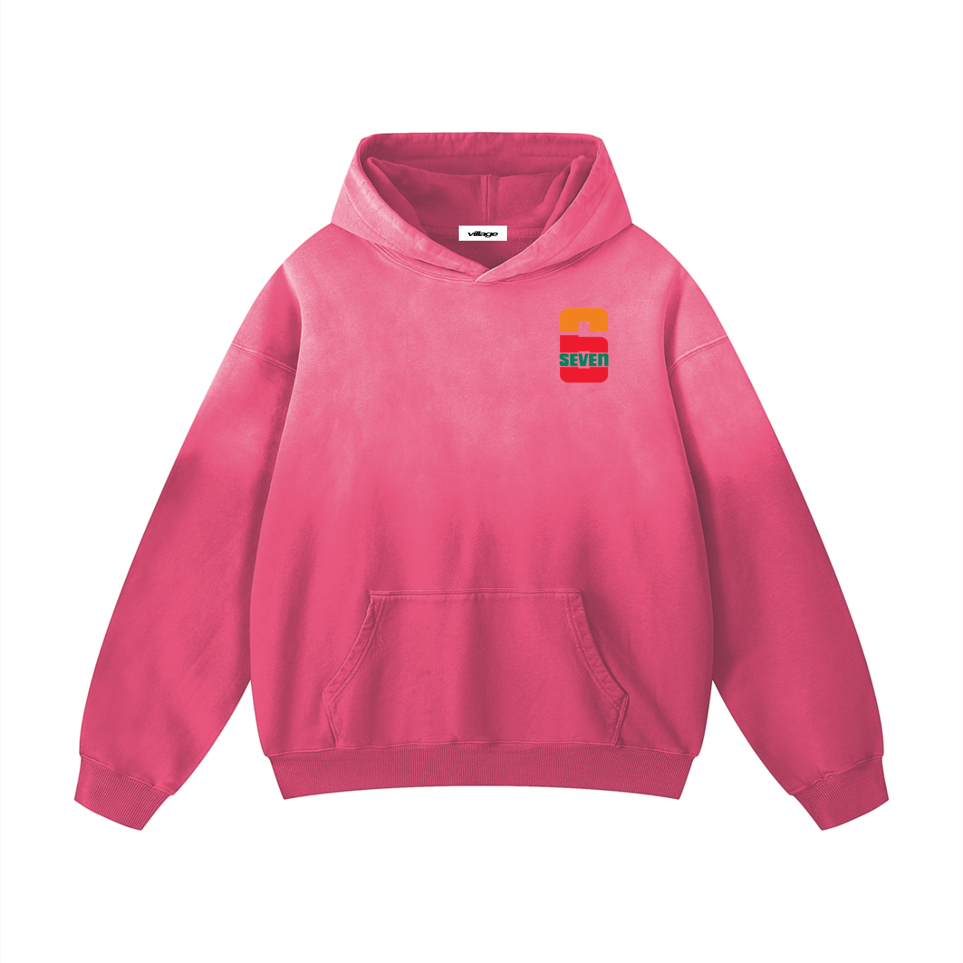Heavyweight Sunfade 67 Eleven Oversized Hoodie