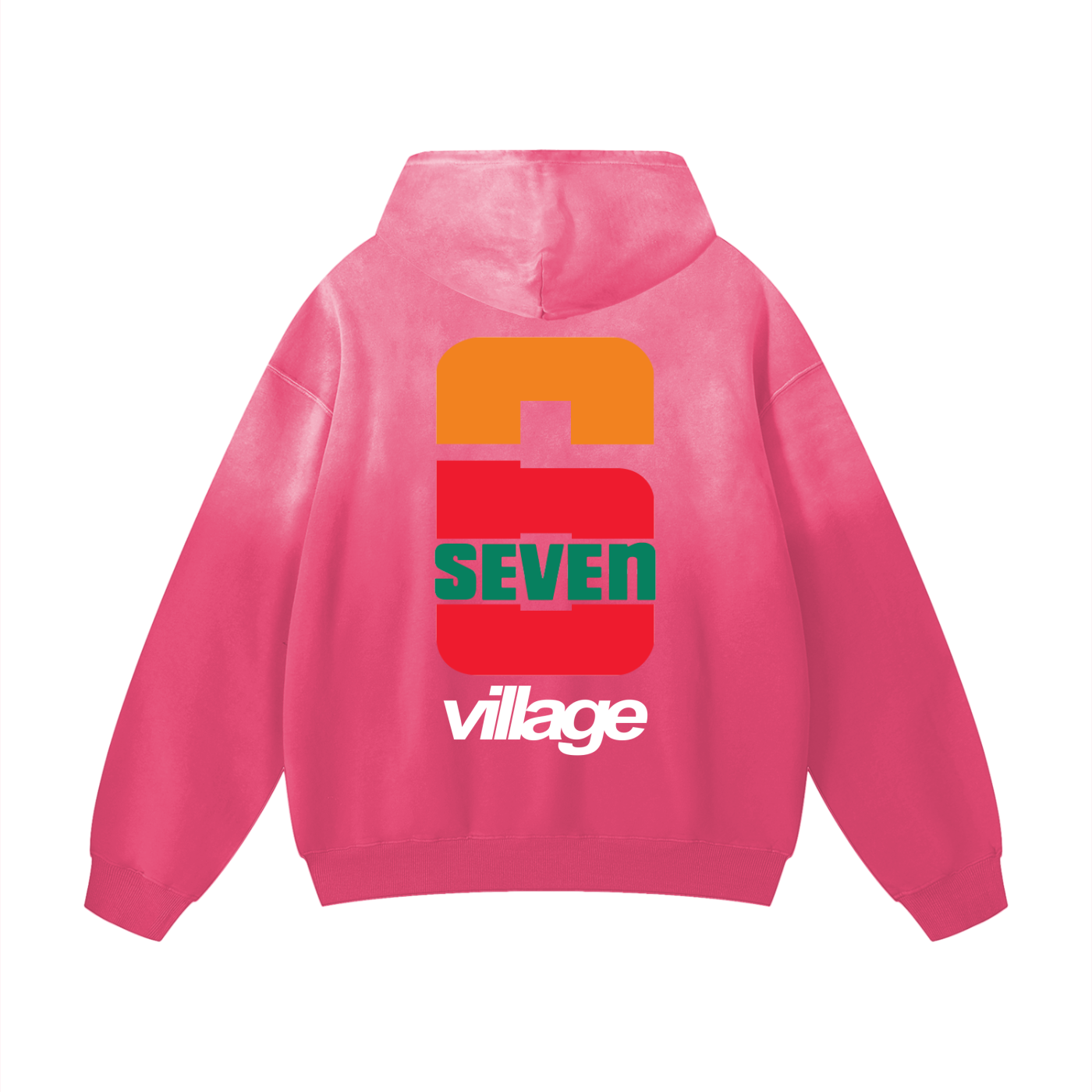 Heavyweight Sunfade 67 Eleven Oversized Hoodie