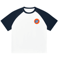 Color-Blocked Classic 67 Gas Village Raglan Sleeve 2-tone T-Shirt