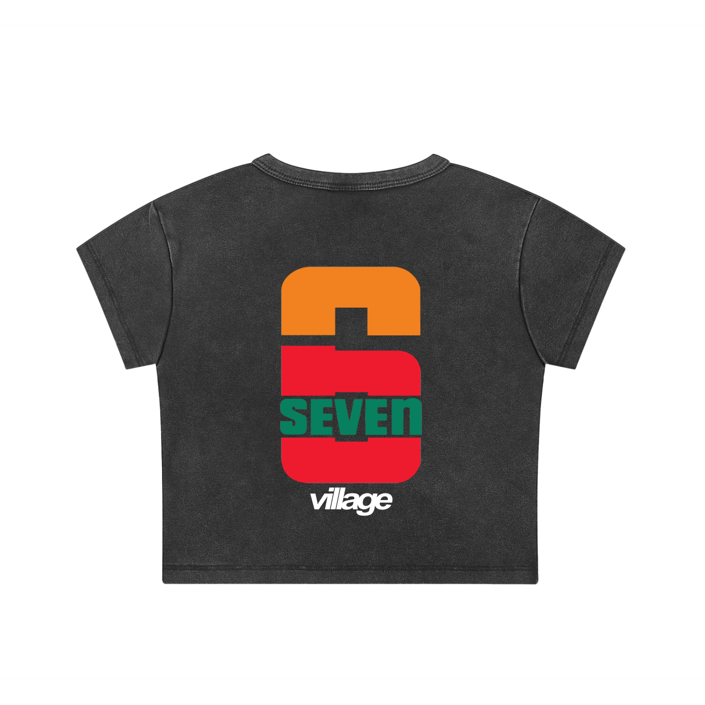 Girls Snow Washed 67 Eleven Crop Top