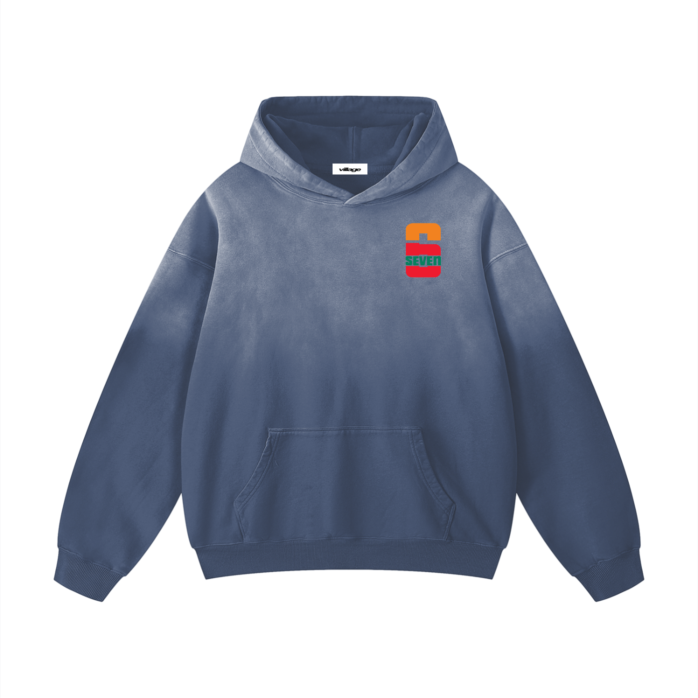Heavyweight Sunfade 67 Eleven Oversized Hoodie