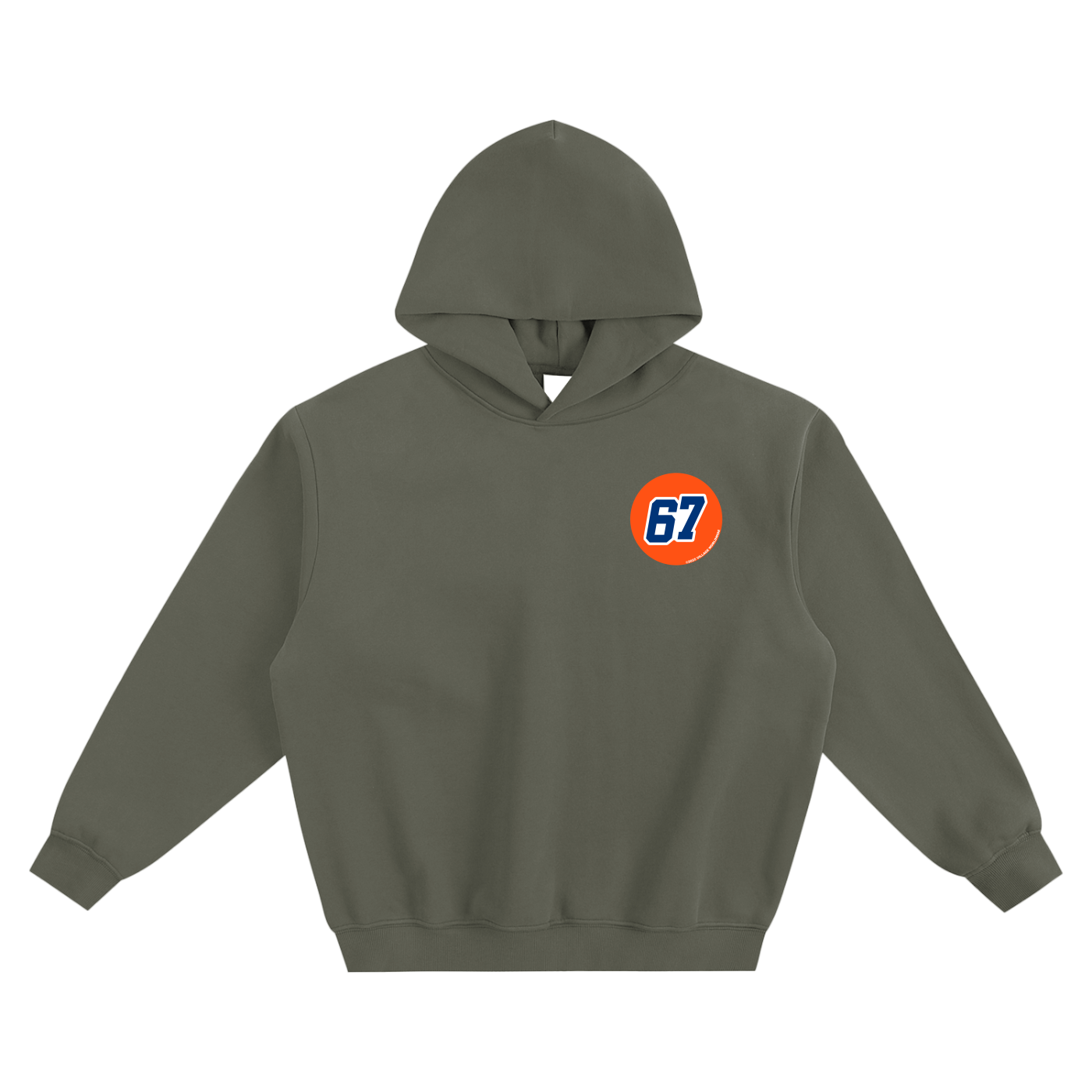 67 Gas Village Fleeced Boxy Hoodie
