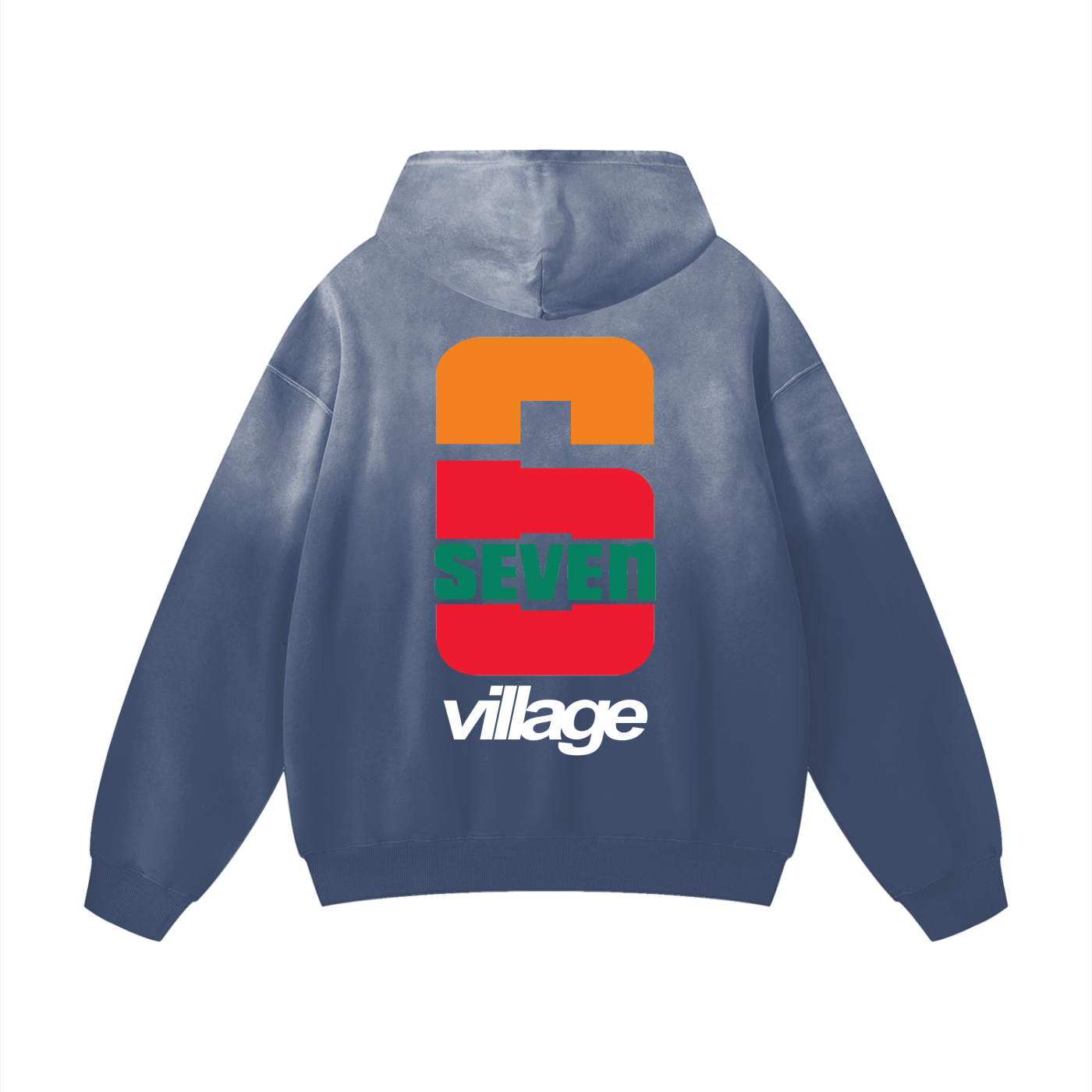 Heavyweight Sunfade 67 Eleven Oversized Hoodie